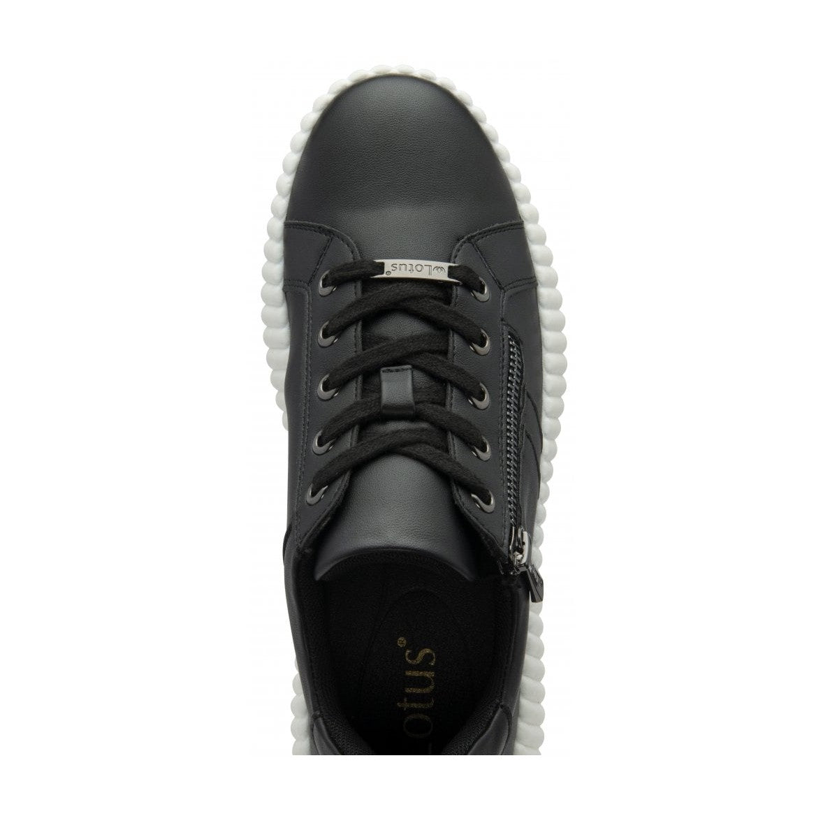 Lotus Trainer Kora with Lace and Zip ULS577 BLACK