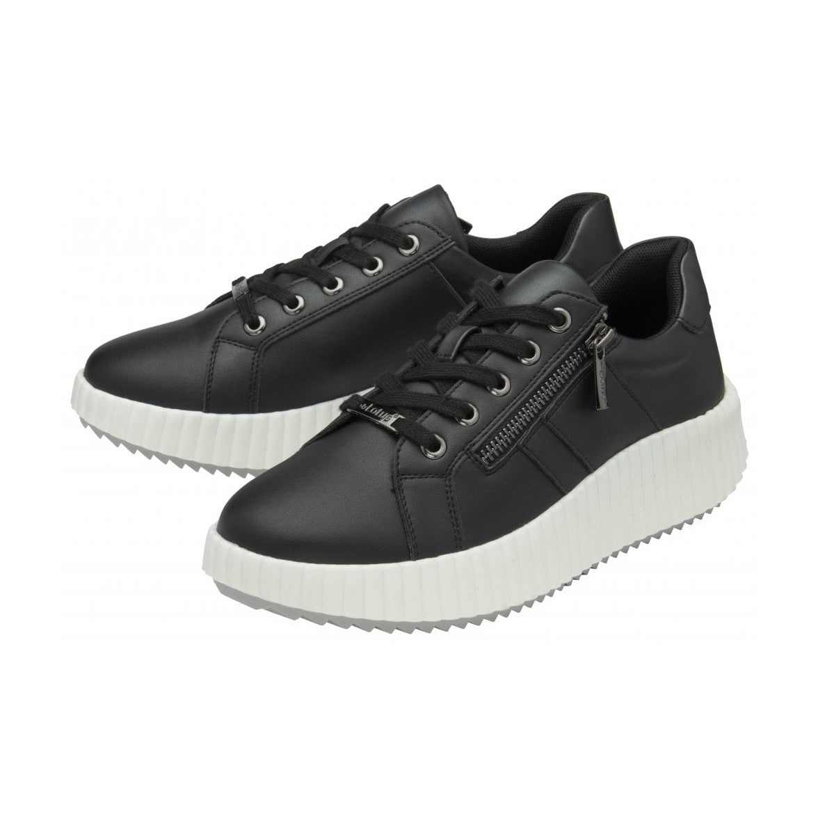 Lotus Trainer Kora with Lace and Zip ULS577 BLACK