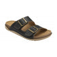 Lotus Trento BLACK Slip On Mule Sandal ULP376