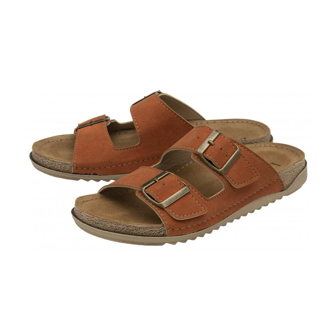Lotus Trento ORANGE Slip On Buckle Mule Sandal ULP376