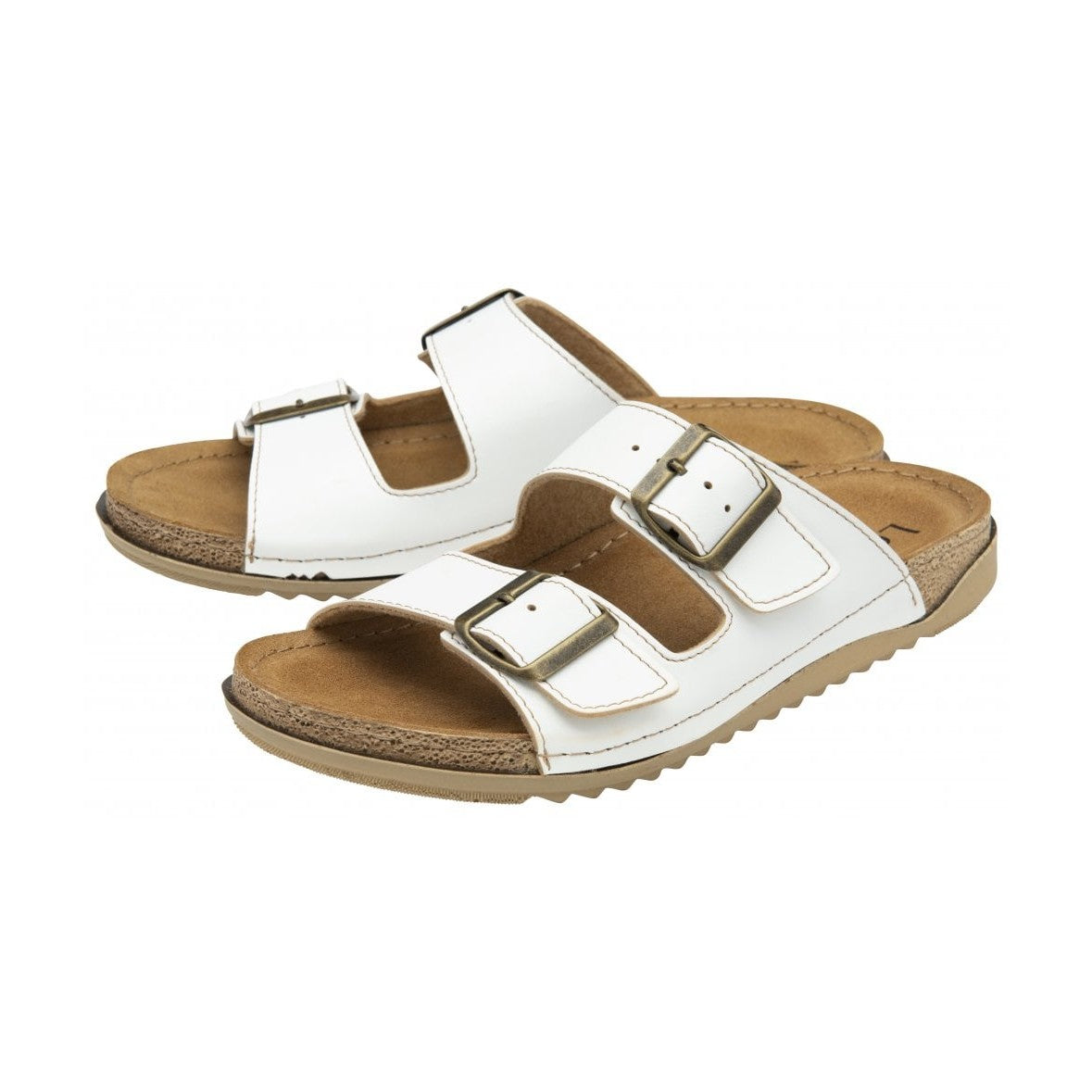 Lotus Trento WHITE Slip On Mule sandal ULP376