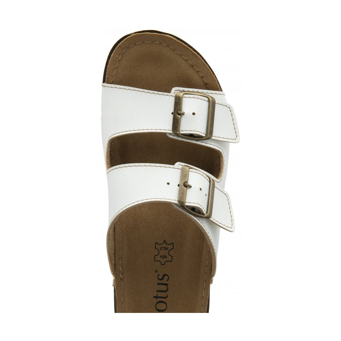Lotus Trento WHITE Slip On Mule sandal ULP376