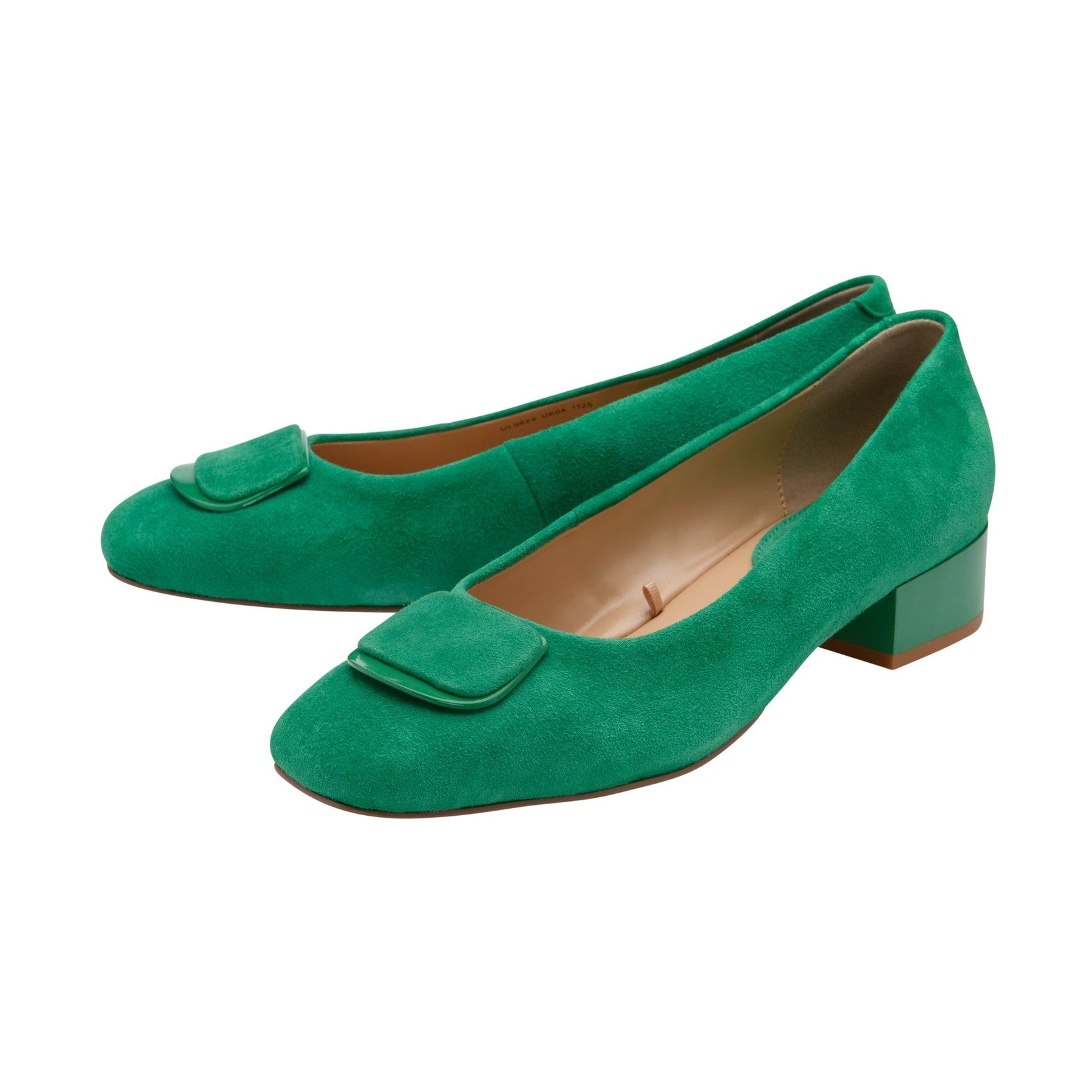Lotus Valentina GREEN Suede Leather Low Heel Occasion Shoe ULS624