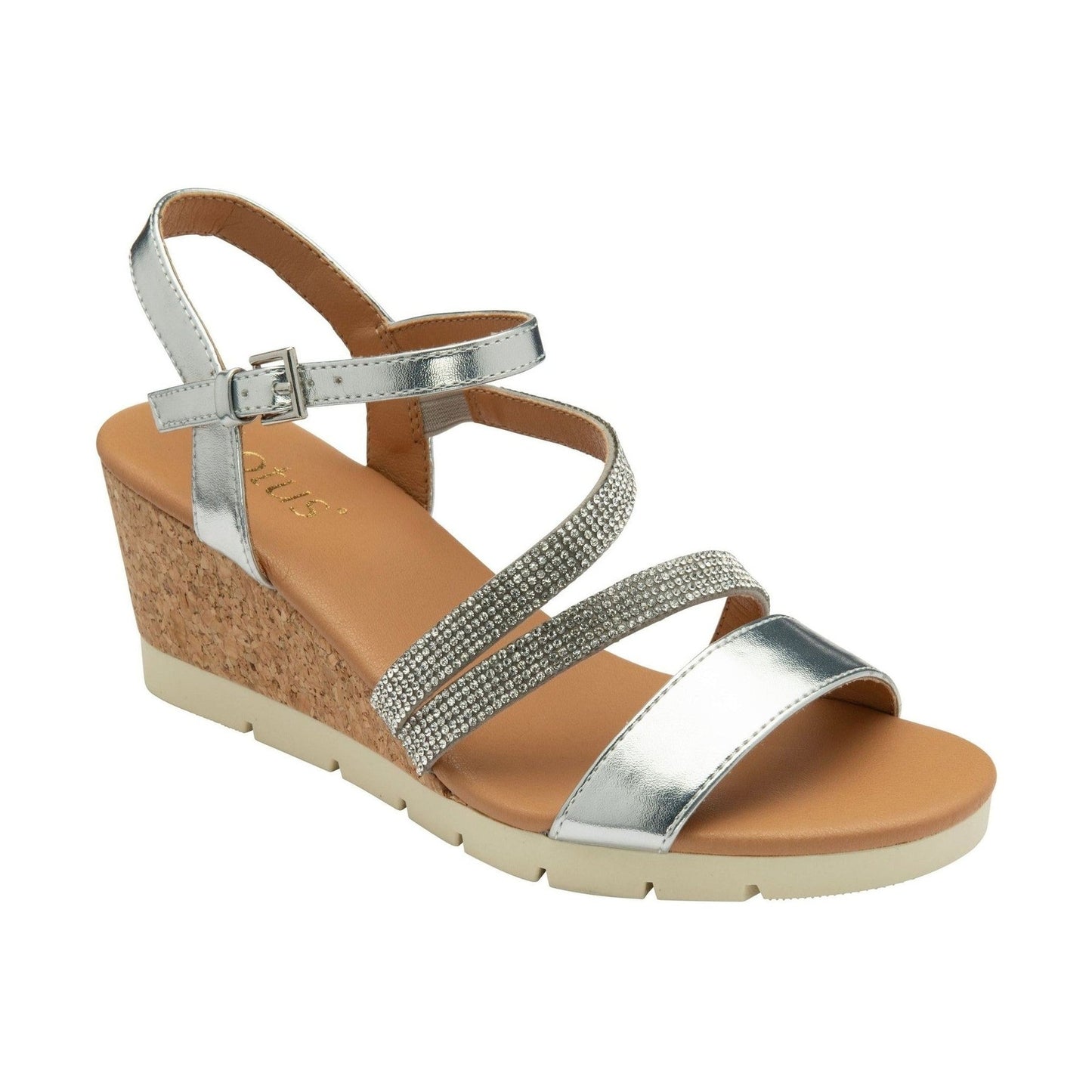 Lotus Wedge Sandal Goldie SILVER ULP275