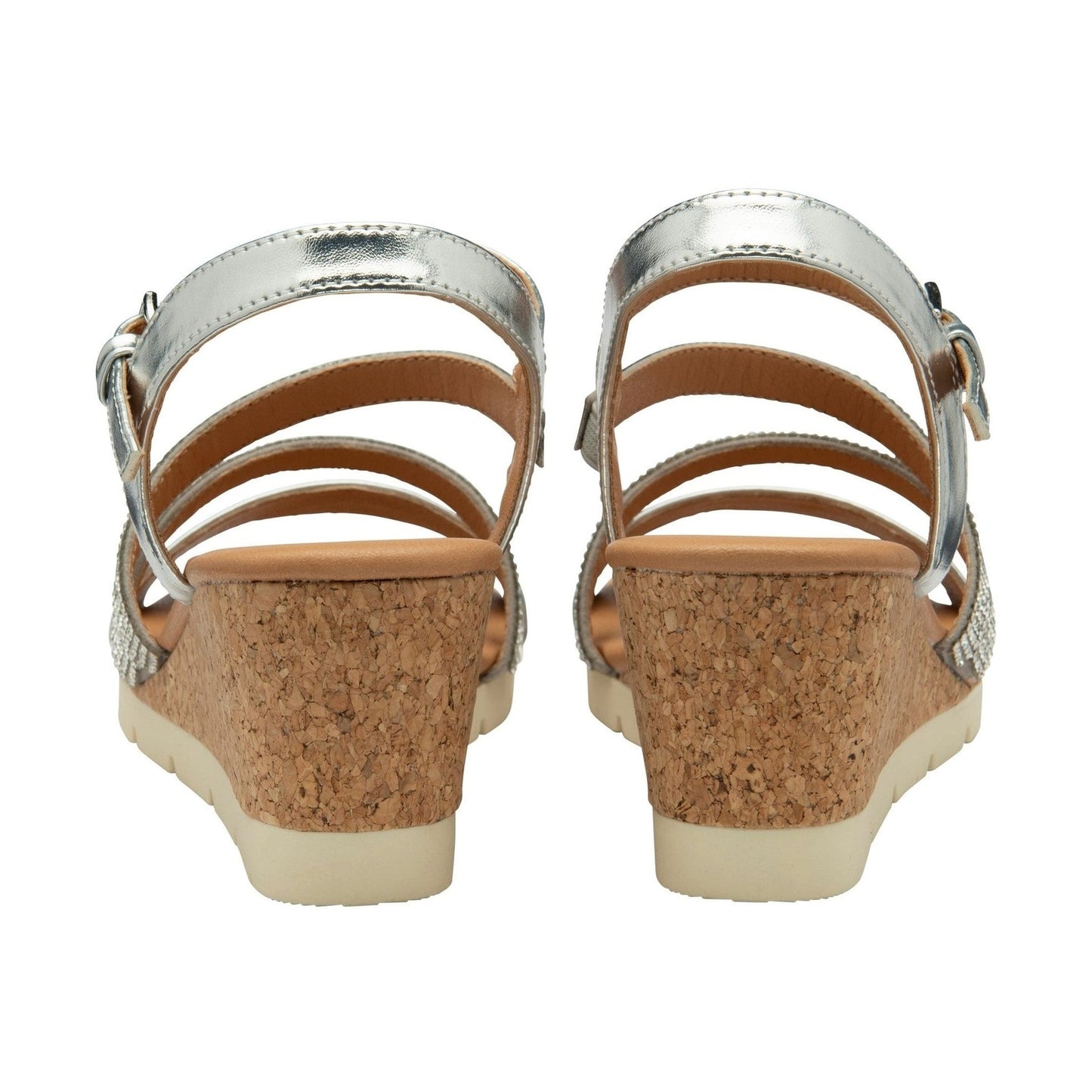Lotus Wedge Sandal Goldie SILVER ULP275
