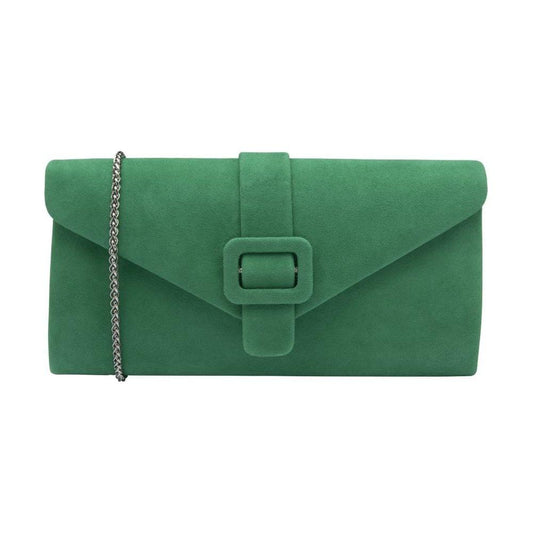 Lotus Occasion Wear Matching Bag Aletta ULG085 Suede GREEN