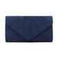 Lunar Abby Navy Faux Suede Clutch / Shoulder Bag ZLY001BL