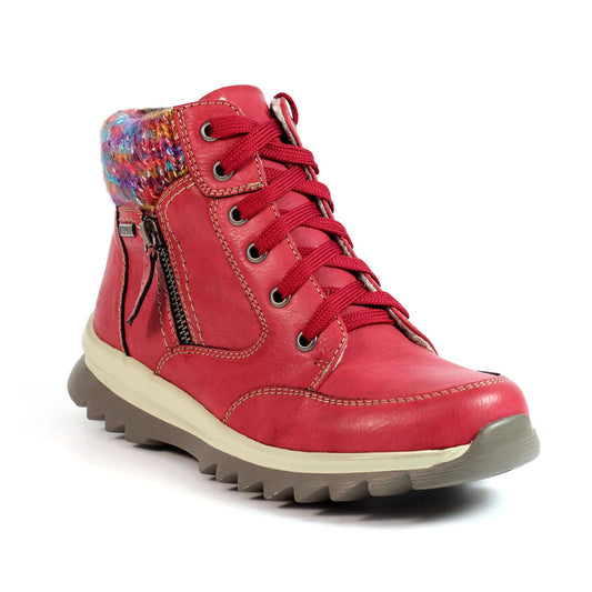 Lunar Ankle Boot Waterproof with zip Buttermere RED GLB115 RD