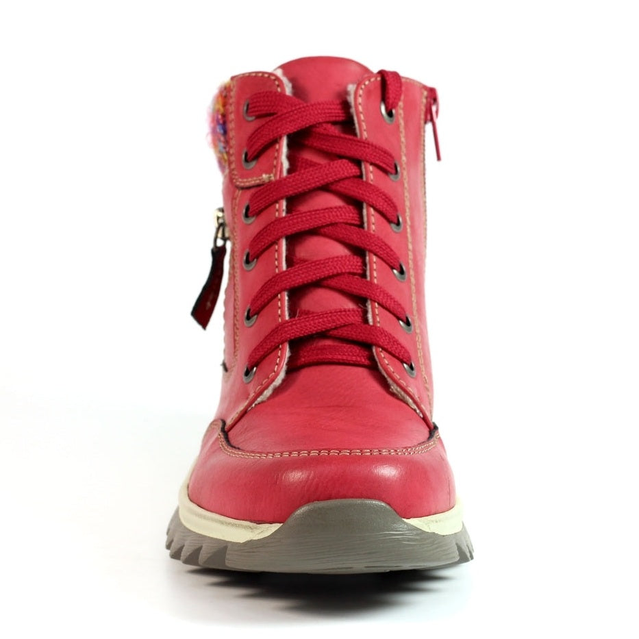 Lunar Ankle Boot Waterproof with zip Buttermere RED GLB115 RD