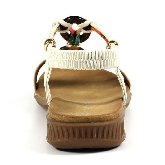 Lunar Brava Comfort Sandal JLH475 WHITE