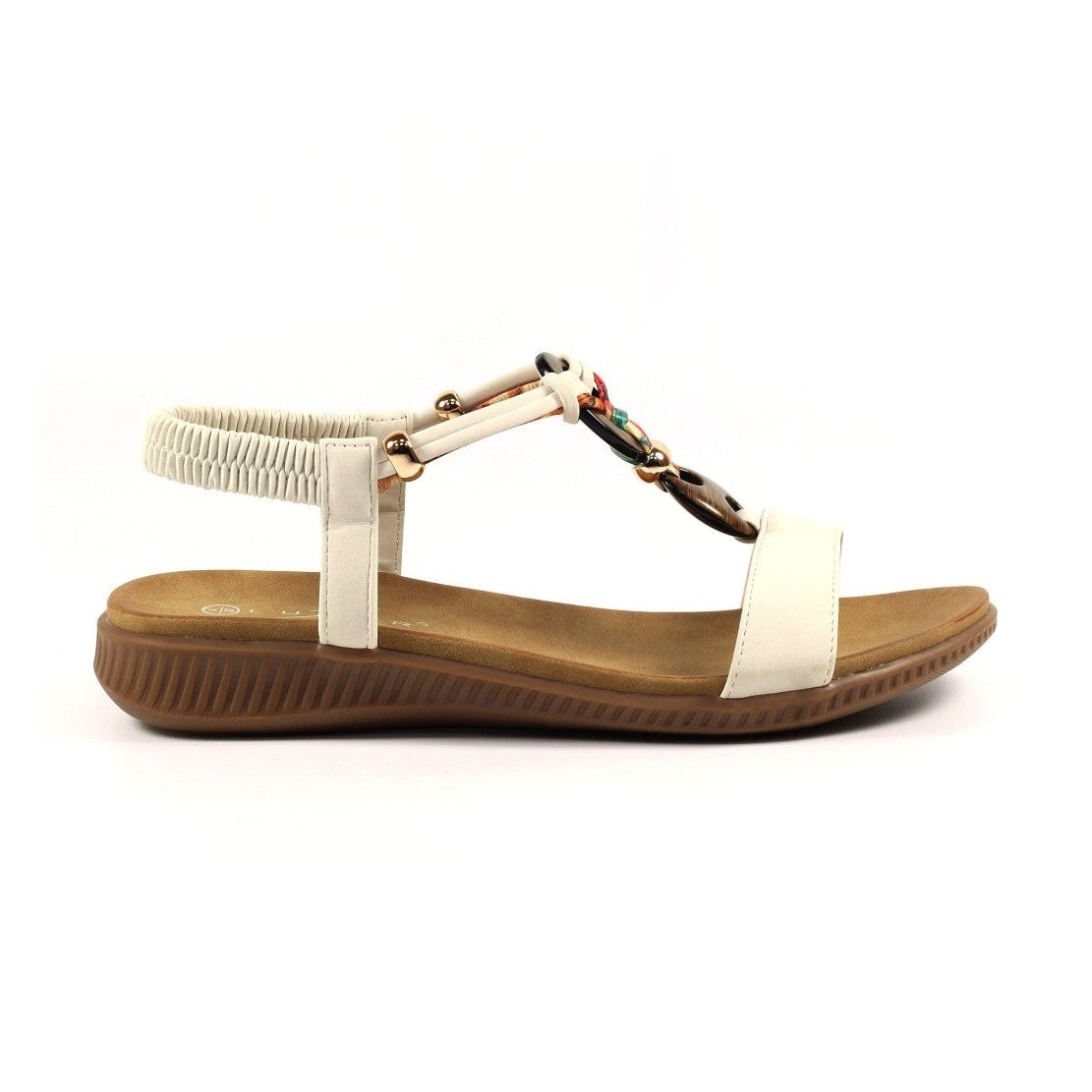 Lunar Brava Comfort Sandal JLH475 WHITE