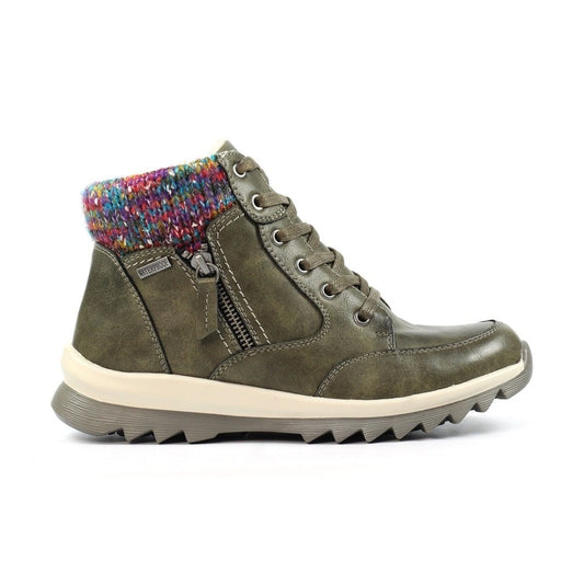 Lunar Buttermere OLIVE waterproof trainer style Ankle Boot GLB115 BL