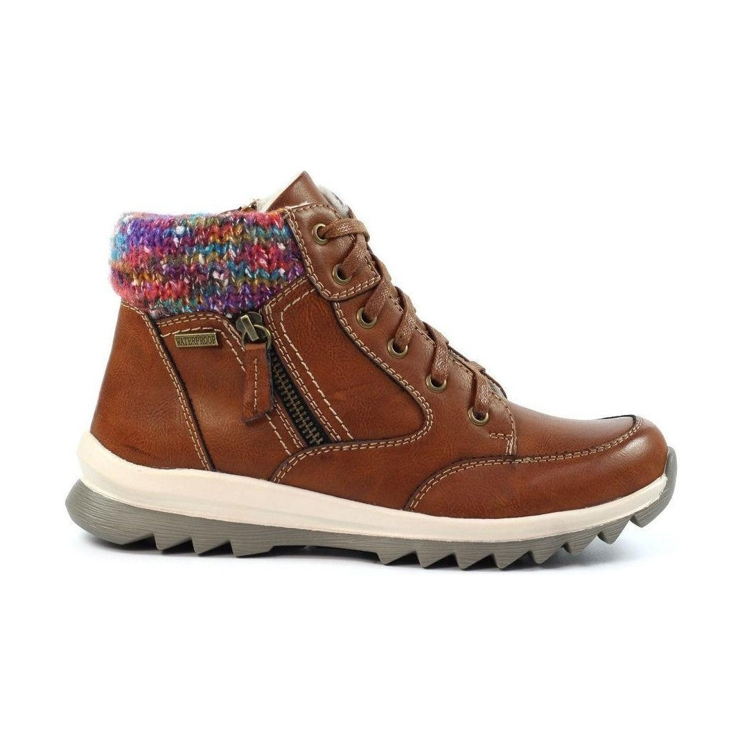 Lunar Buttermere TAN Trainer Style Waterproof Ankle Boot GLB115 BL