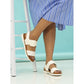 Lunar Cher WHITE Comfort Sandal JLH517WH
