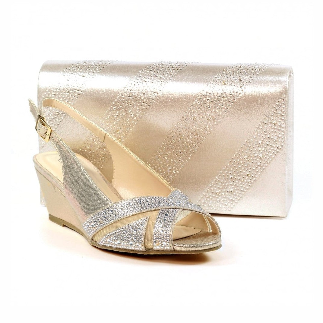Lunar Emmerline Occasion Wear Bag GOLD ZLR060GD