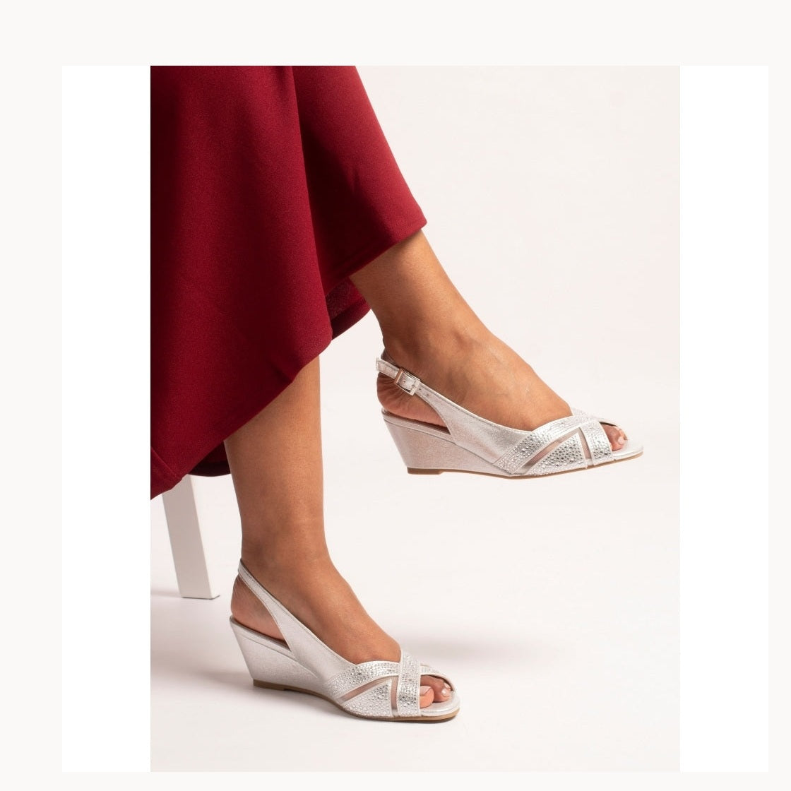 Lunar Emmerline Occasion Wear Shoe SILVER FLR060BL