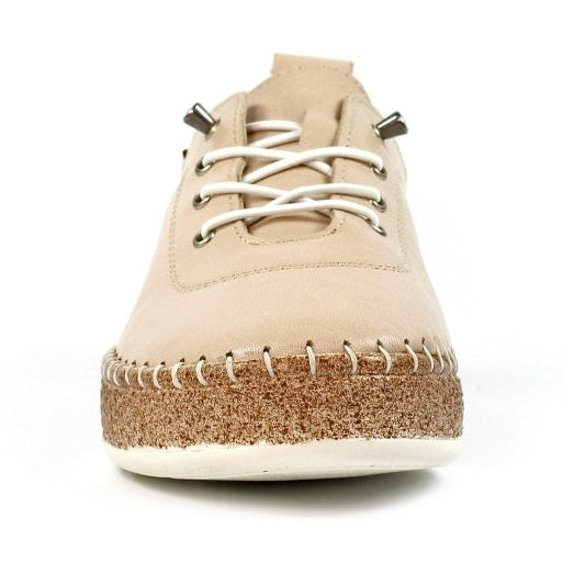 Lunar Evie Soft Leather Slip On Shoes FLE050CR CREAM