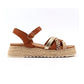 Lunar Flick TAN Espadrille Wedge Sandal JLH602TN