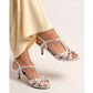 Lunar Francie SILVER Wide Fitting Dress Sandal FLR524