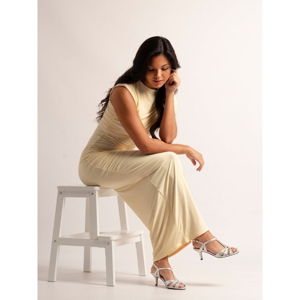 Lunar Francie SILVER Wide Fitting Dress Sandal FLR524