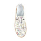 Lunar Iva WHITE FLOWER Elastic Lace Slip On Sneaker FLE051WT