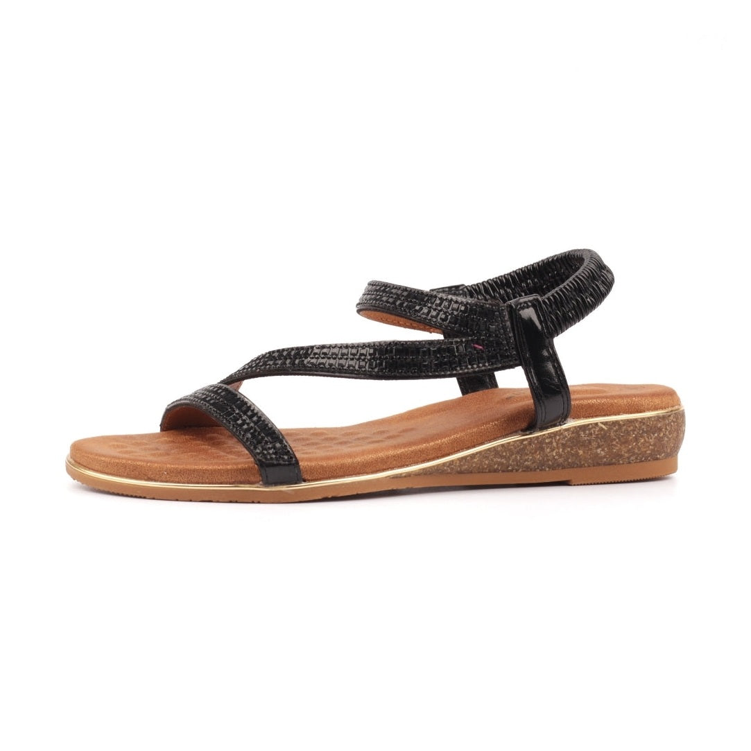 Lunar Jazmine BLACK JLH613BB WIDE FIT Comfort Sandal