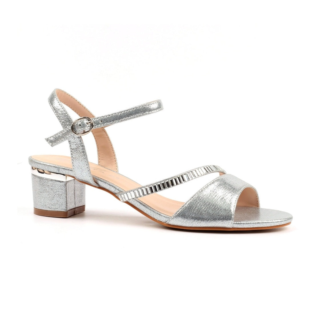 Lunar Jen SILVER Block Heel Sandal JLH585SL