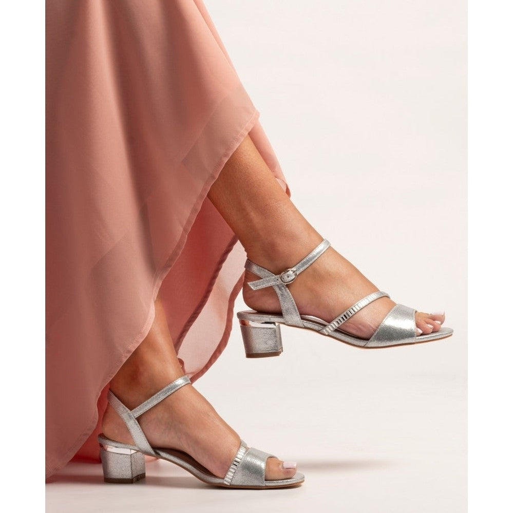 Lunar Jen SILVER Block Heel Sandal JLH585SL