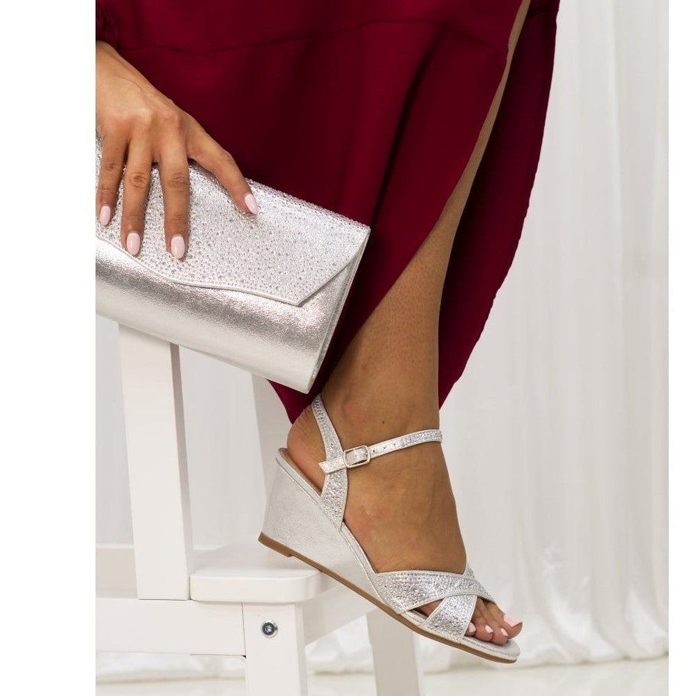 Lunar Jordana Occasion Wear Shoe SILVER FLJ002SL