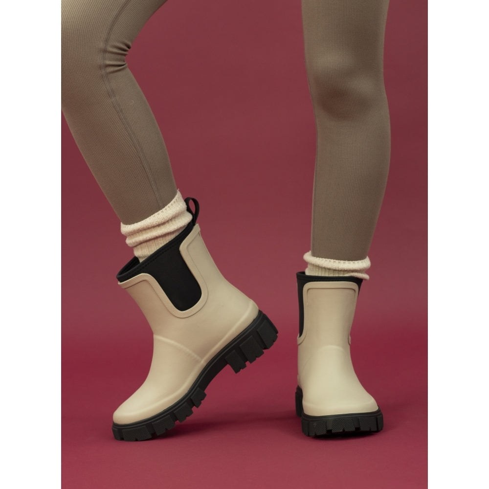 Lunar Lake CREAM Stylish Wellington Boot ELZ006-CR