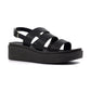 Lunar Lipstick Chunky Sole Sandal BLACK JLC022BK