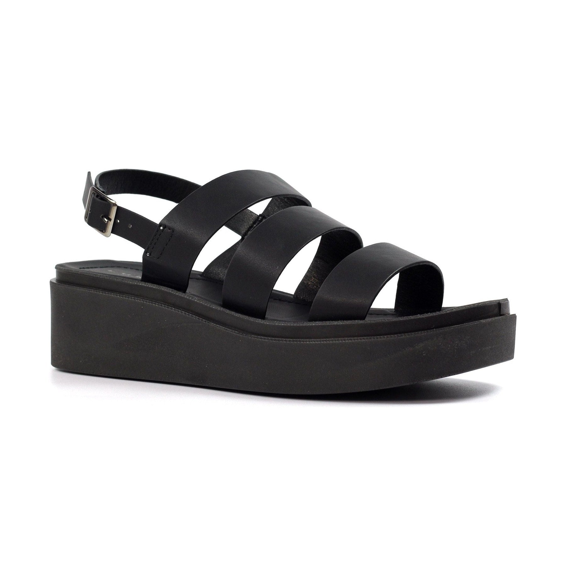Lunar Lipstick Chunky Sole Sandal BLACK JLC022BK