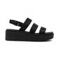 Lunar Lipstick Chunky Sole Sandal BLACK JLC022BK