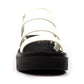 Lunar Lipstick WHITE Chunky Sole Sandal JLC022WH