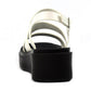 Lunar Lipstick WHITE Chunky Sole Sandal JLC022WH