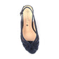Lunar Nancy NAVY Wide Fitting Slingback Shoe FLJ007NY