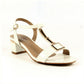 Lunar Occasion Sandal Blaze WHITE PATENT Low Heel Dress sandal