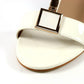 Lunar Occasion Sandal Blaze WHITE PATENT Low Heel Dress sandal