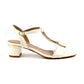 Lunar Occasion Sandal Blaze WHITE PATENT Low Heel Dress sandal