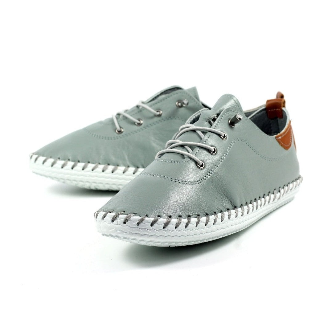 Lunar Plimsoll St Ives GREY FLE030BB
