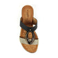 Lunar Porto BLACK Low wedge mule sandal JLH434BK
