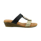 Lunar Porto BLACK Low wedge mule sandal JLH434BK