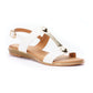 Lunar Renoir WHITE T Bar Strap Sandal JLH276WT