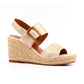 Lunar Rochester GOLD Touch Fastening Wedge Sandal JLH507GD
