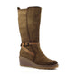 Lunar Rumer TAN Wedge Long Boot