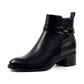 Lunar Solana BLACK Zip Ankle Boot GLC006-BK