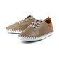 Lunar St Ives Soft Leather Plimsoll TAUPE FLE030BB
