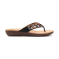 Lunar Toe-post mule sandal Abigail JLH565 BLACK