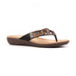 Lunar Toe-post mule sandal Abigail JLH565 BLACK