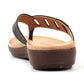 Lunar Toe-post mule sandal Abigail JLH565 BLACK